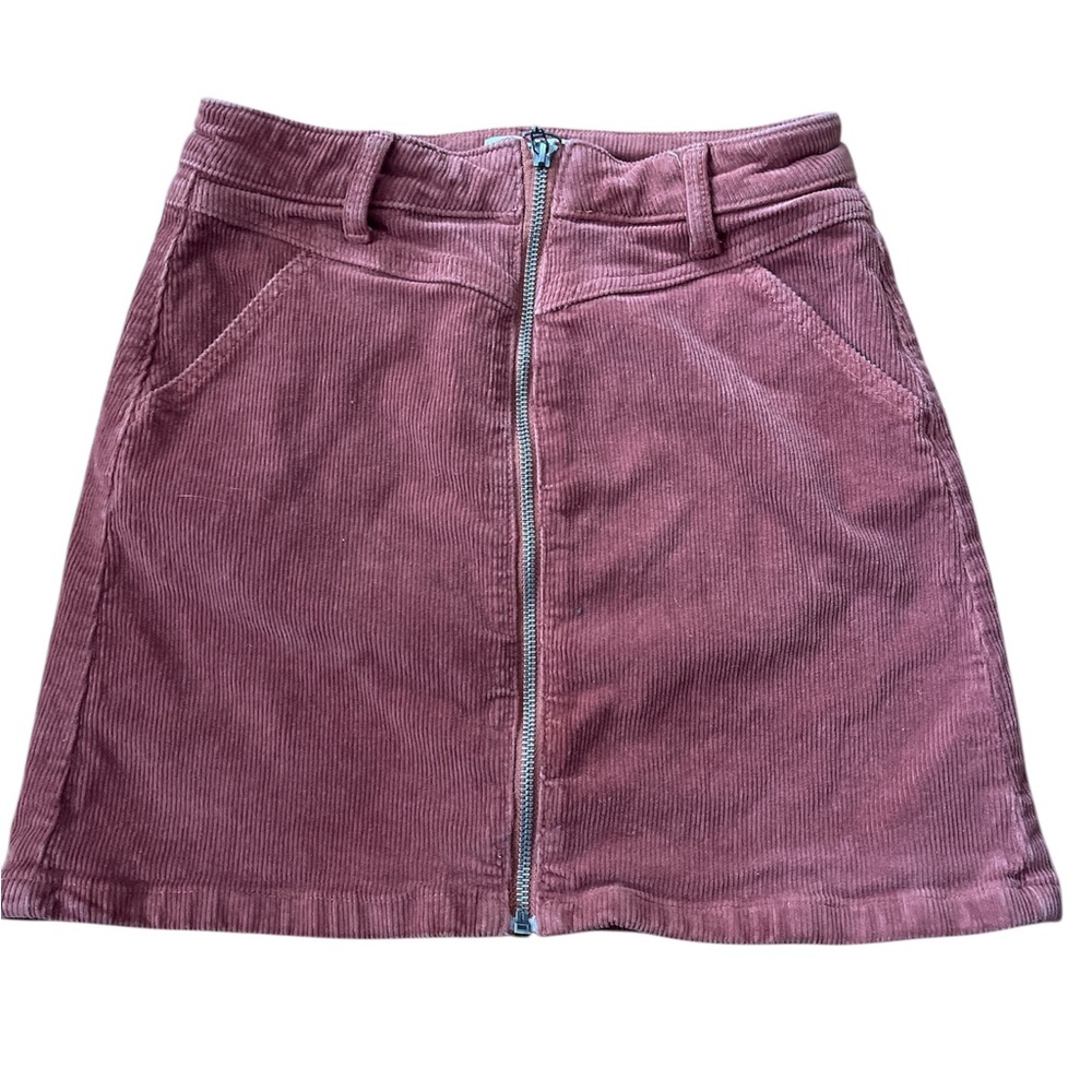 SO burnt orange Corduroy Mini Skirt